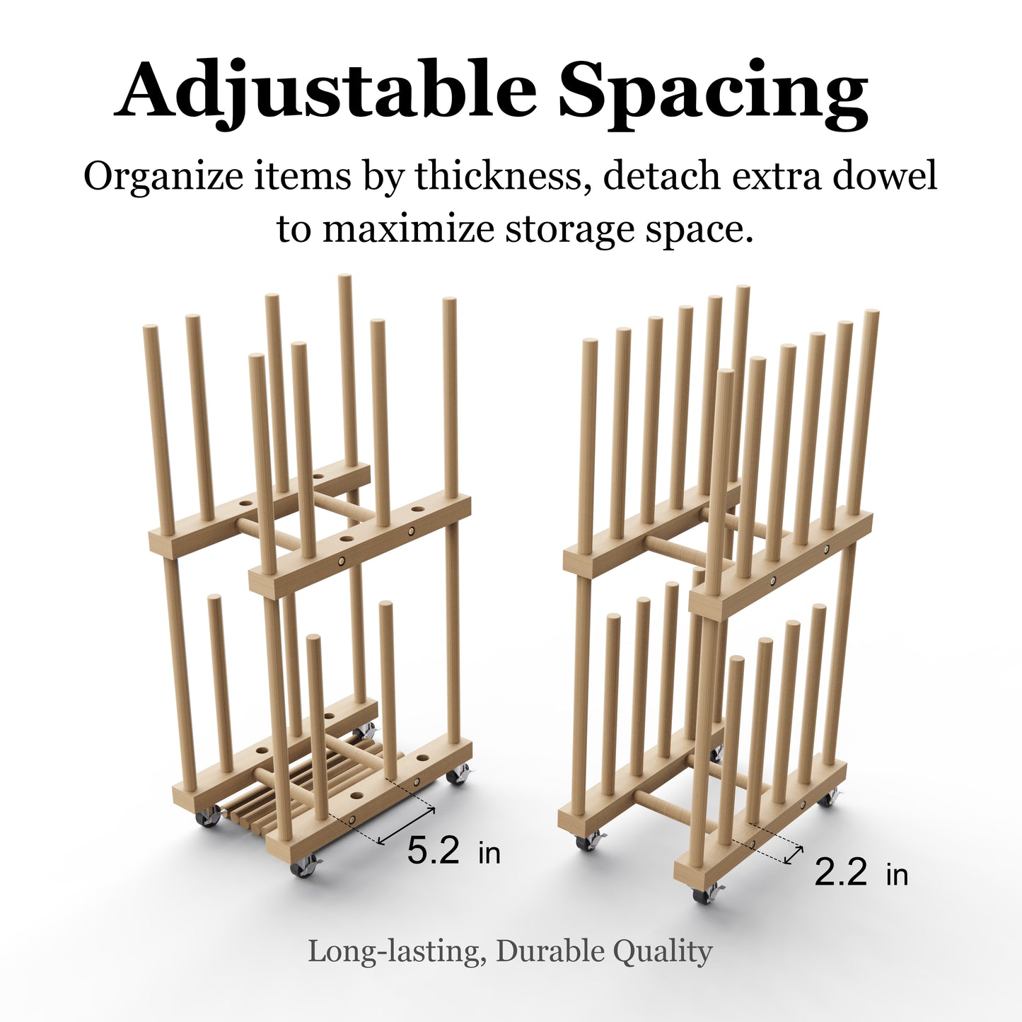 UNZERO 2-tier Art Canvas Storage rack for 10'' - 16''Canvas