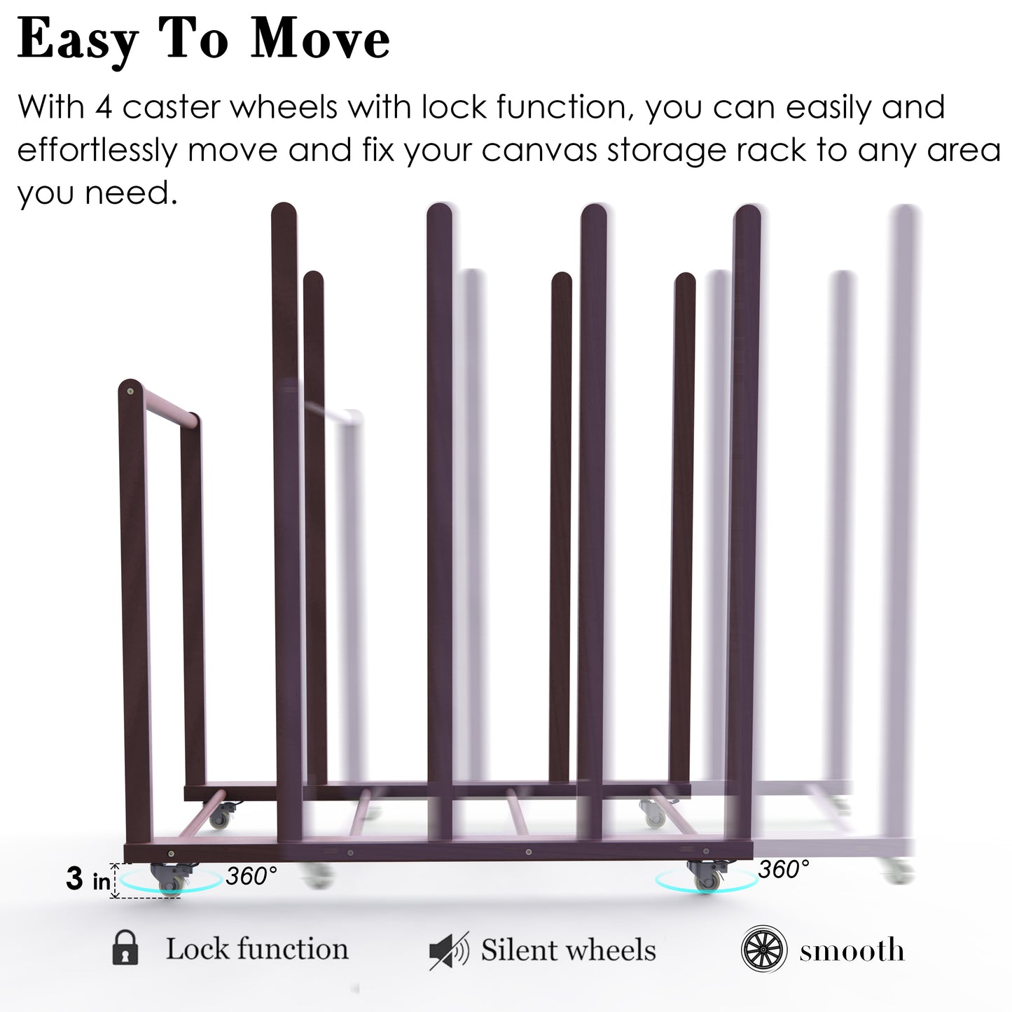 Large Art Storage Rack for 27'' - 57'' Canvas