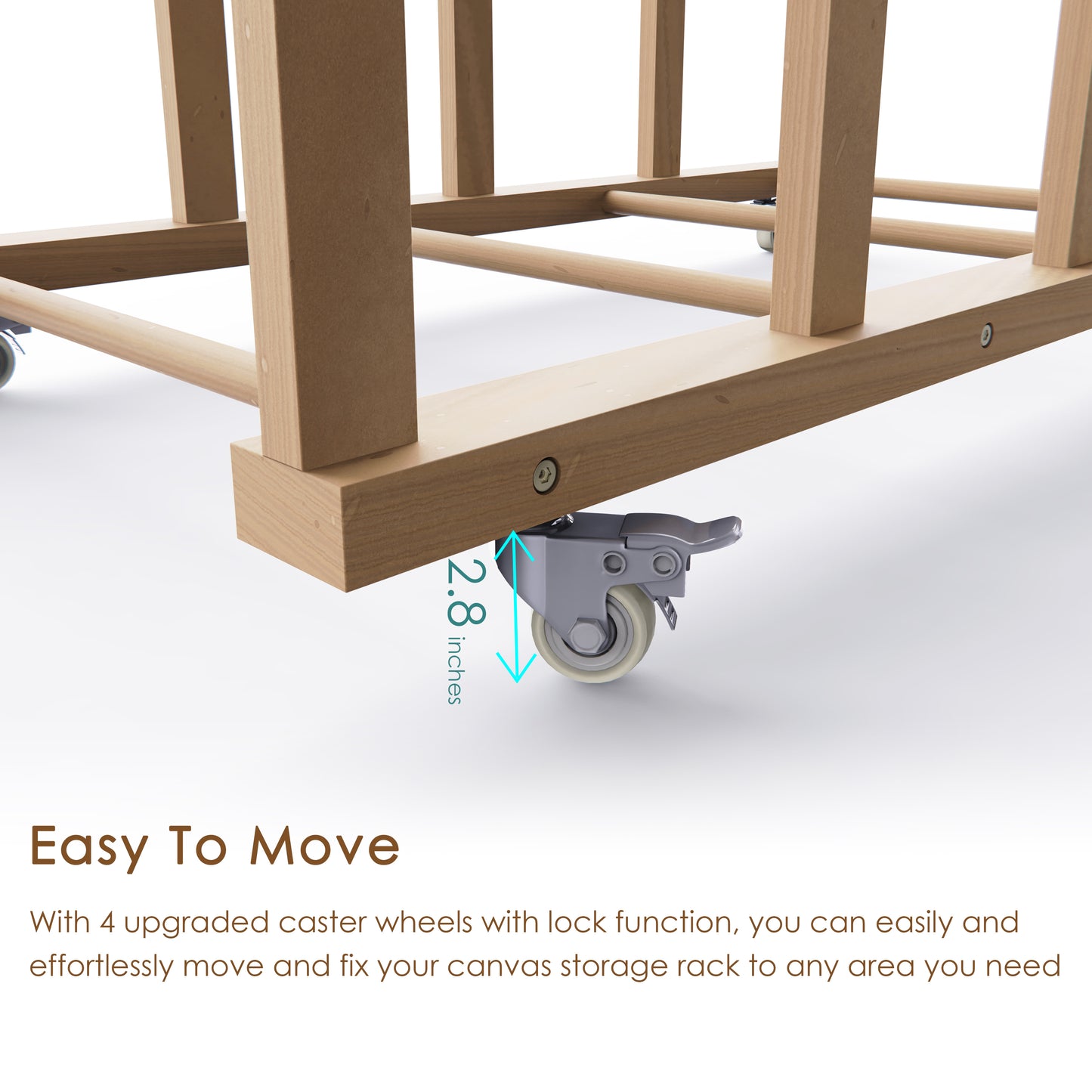 Large Art Storage Rack for 27'' - 57'' Canvas