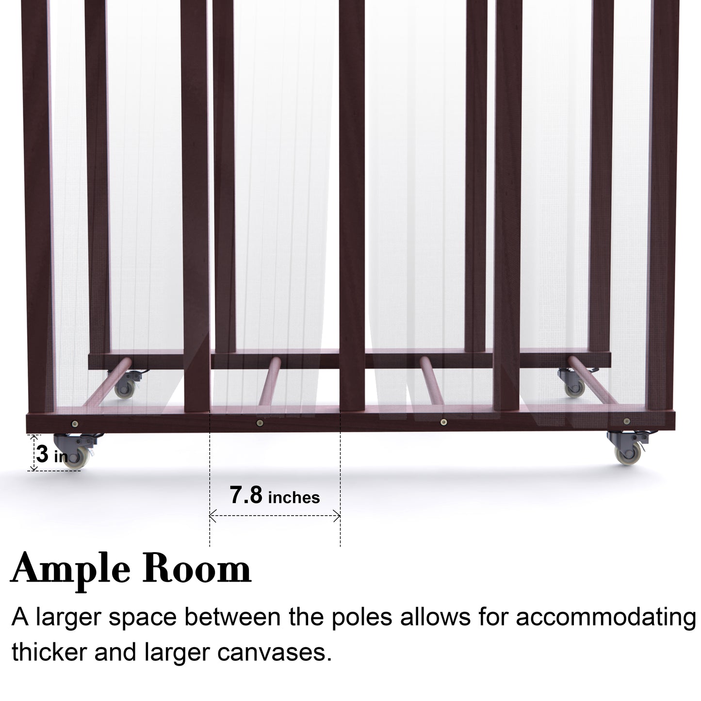 Large Art Storage Rack for 27'' - 57'' Canvas