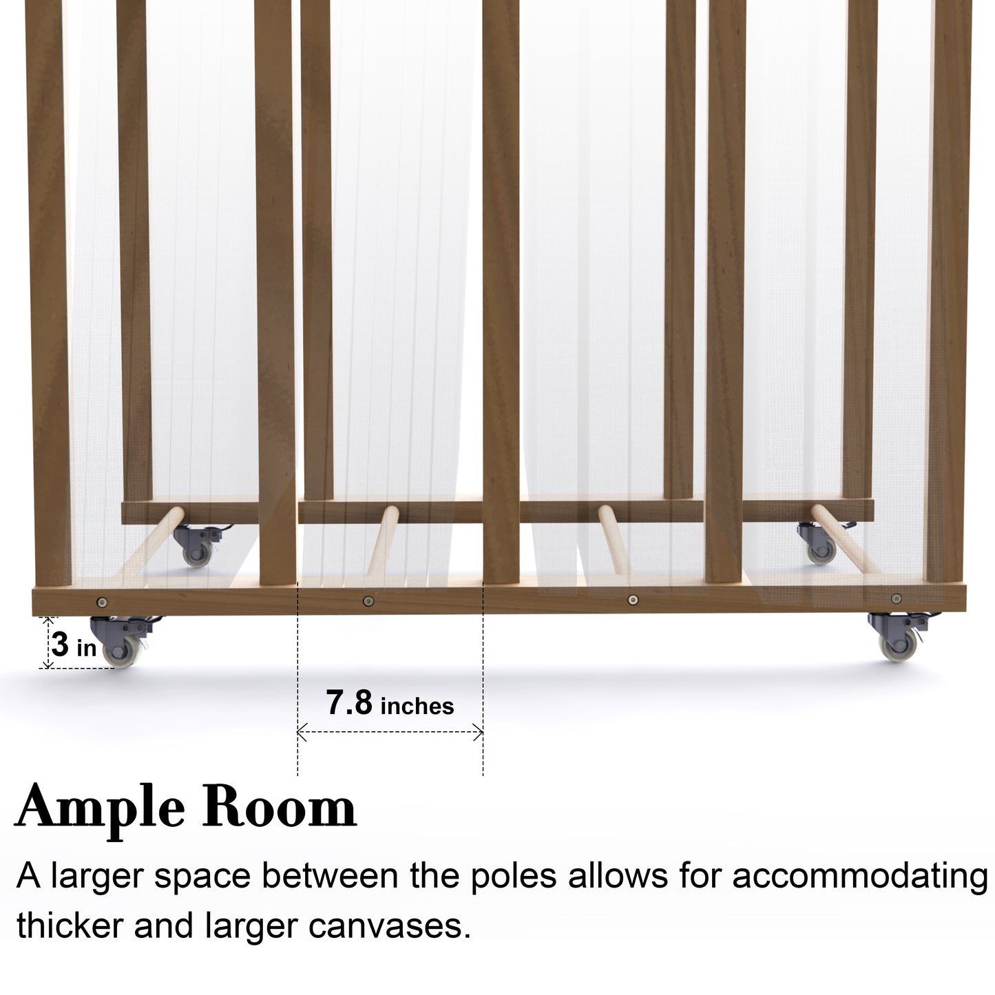 Large Art Storage Rack for 27'' - 57'' Canvas