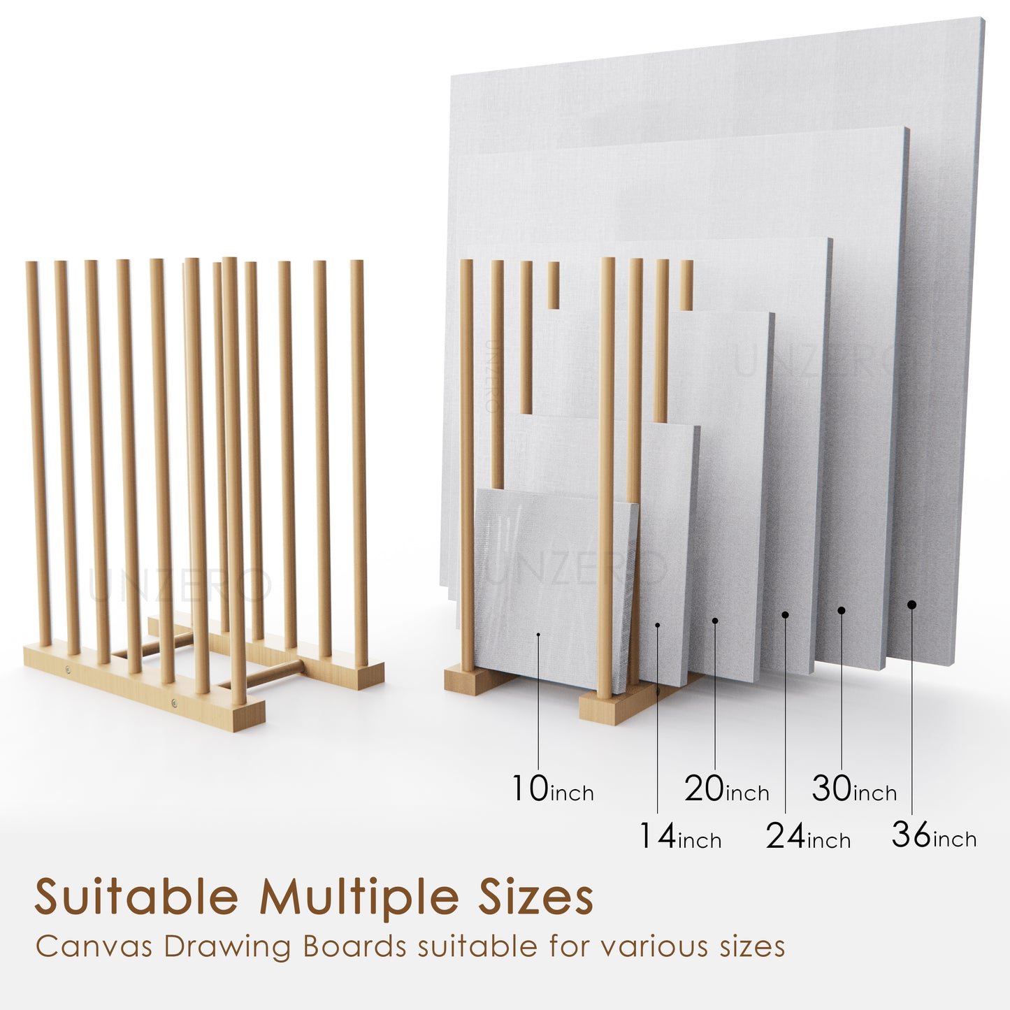 Art Storage Rack for 10'' - 30''Canvas