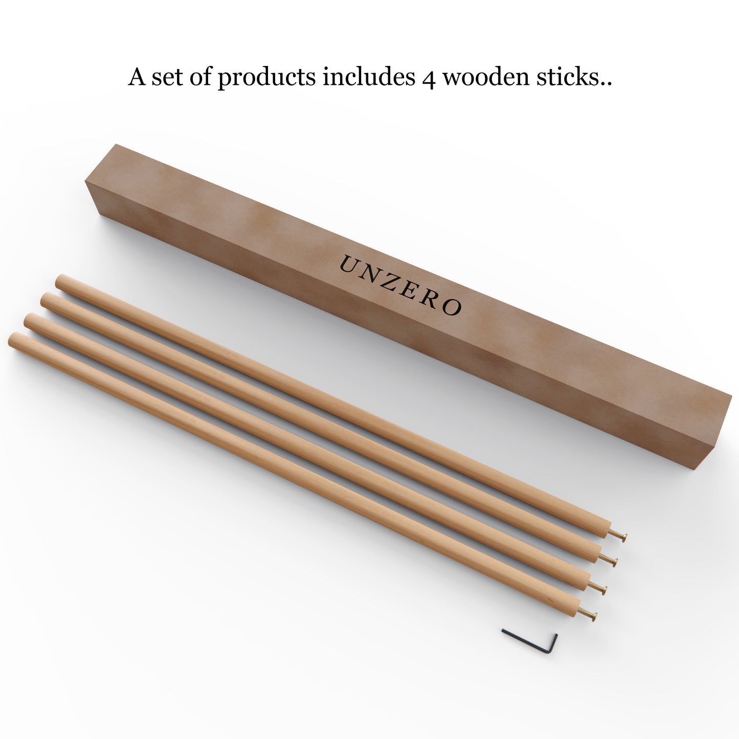 Dowel Rods Hardwood Wood Sticks-29 inches