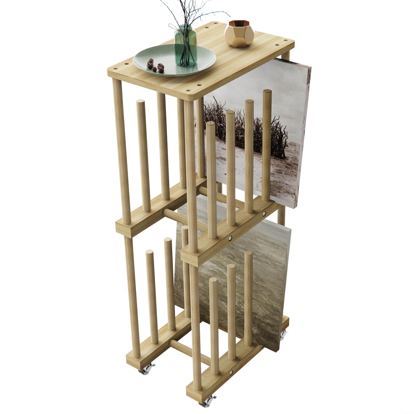 UNZERO 2-tier Art Canvas Storage rack for 10'' - 16''Canvas