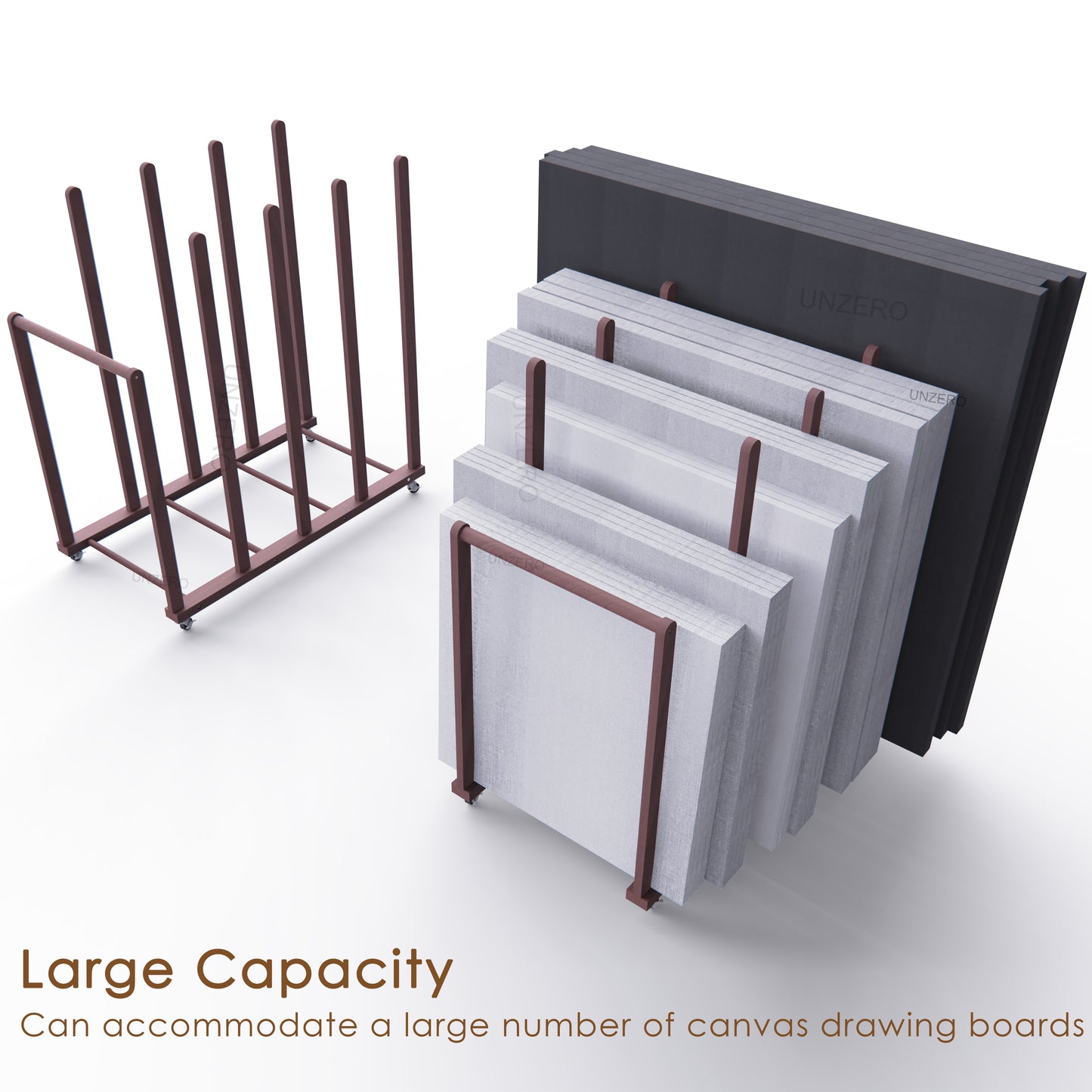 Large Art Storage Rack for 27'' - 57'' Canvas