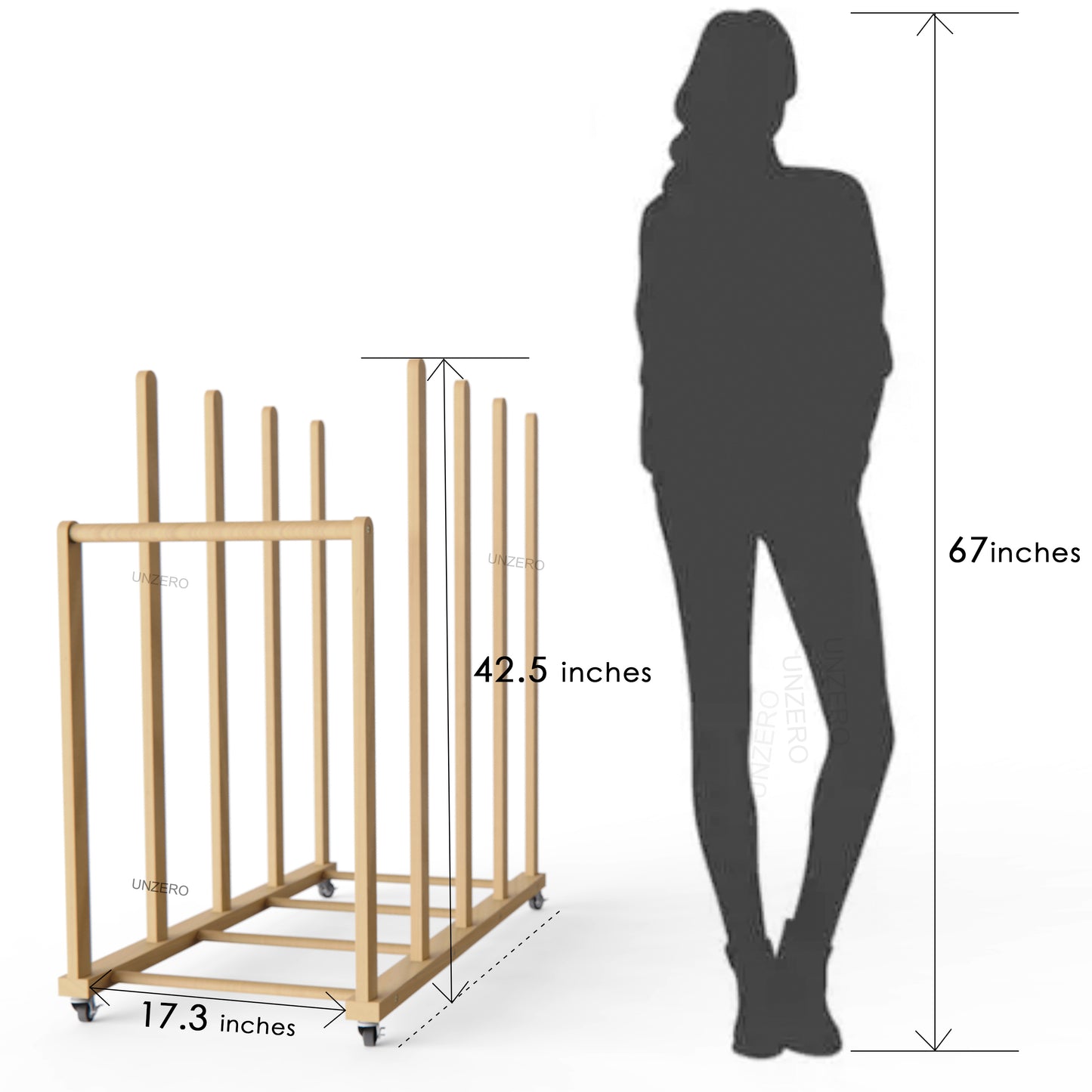 Large Art Storage Rack for 27'' - 57'' Canvas