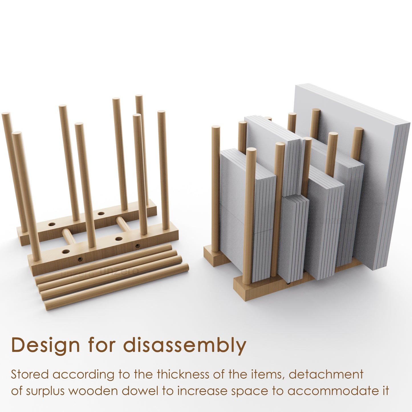 Art Storage Rack for 10'' - 30''Canvas