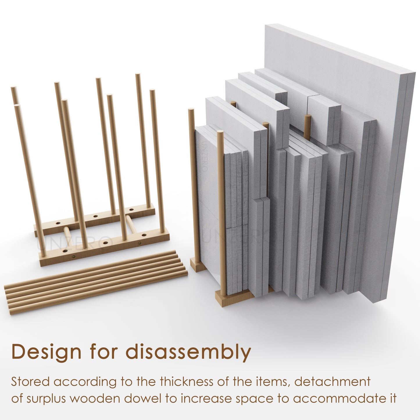 Art Storage Rack for 10'' - 30''Canvas