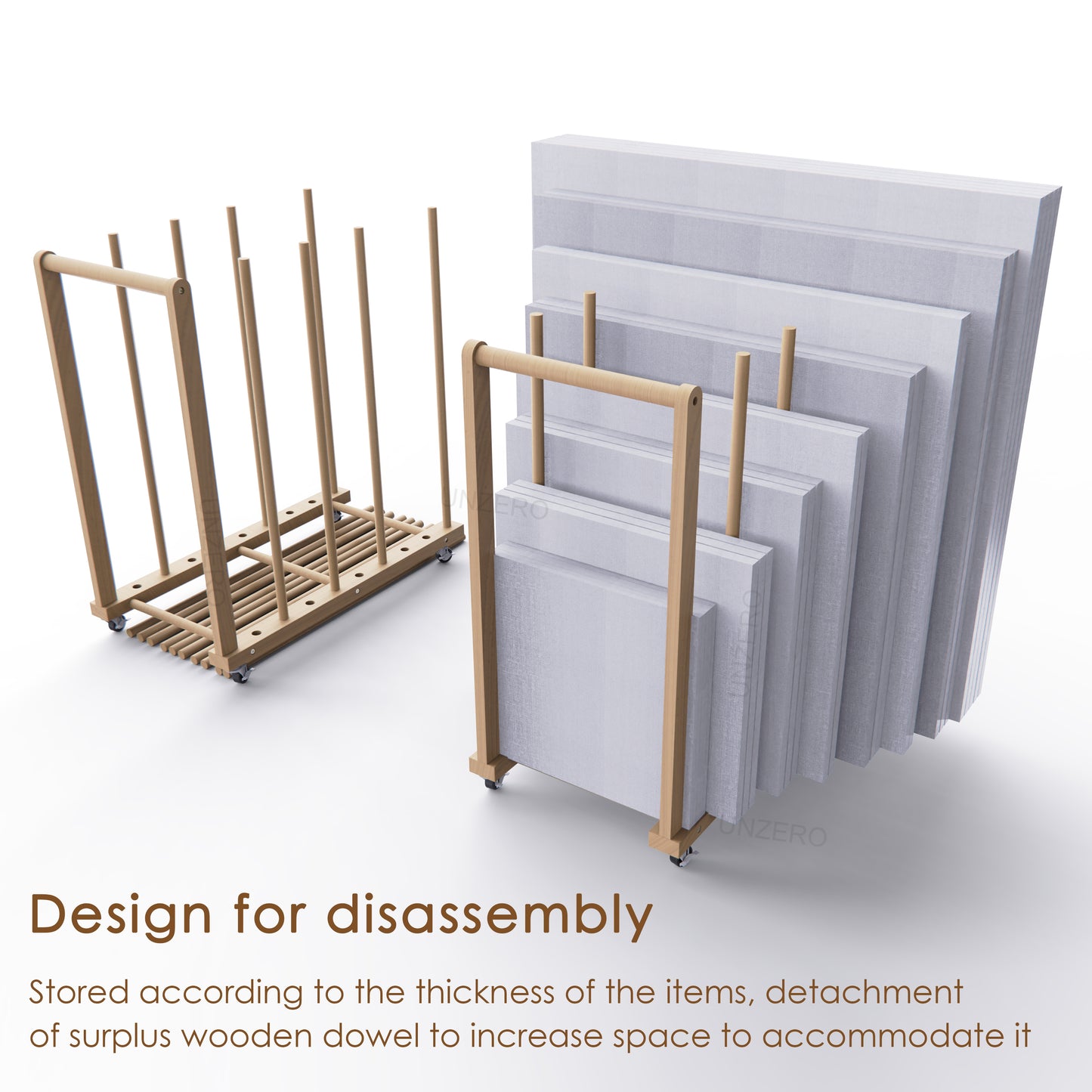 Art Storage Rack for 15'' - 40'' Canvas