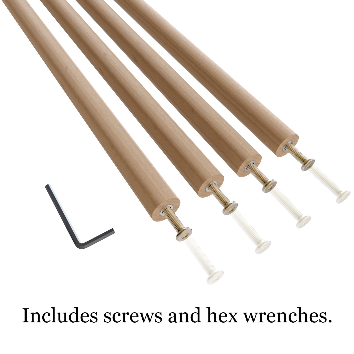 Dowel Rods Hardwood Wood Sticks-29 inches