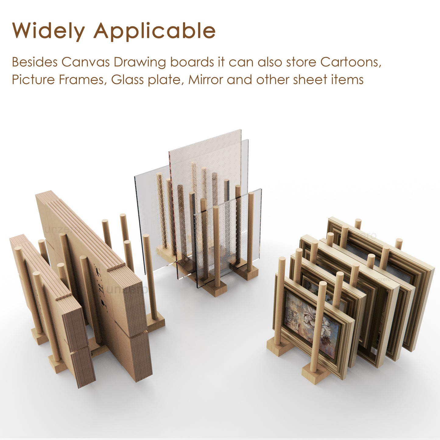 Art Storage Rack for 10'' - 30''Canvas