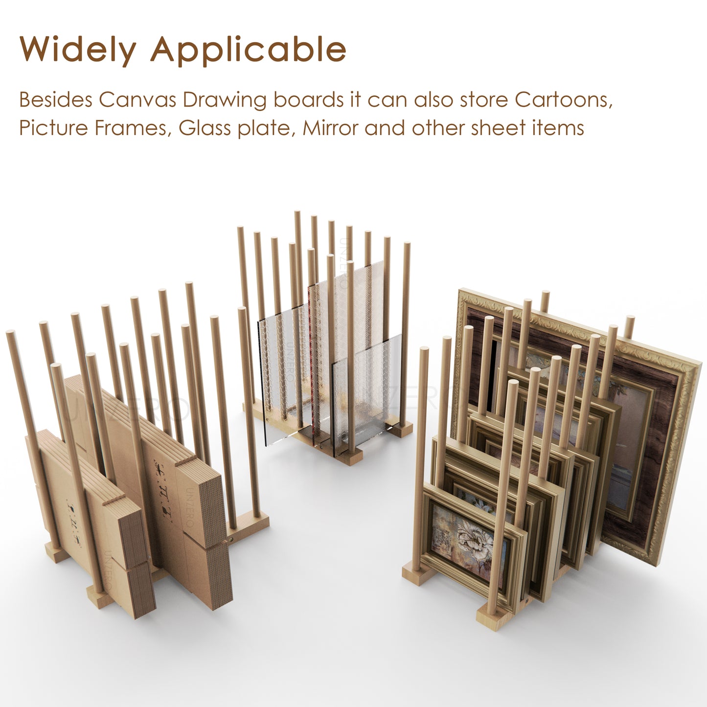 Art Storage Rack for 10'' - 30''Canvas