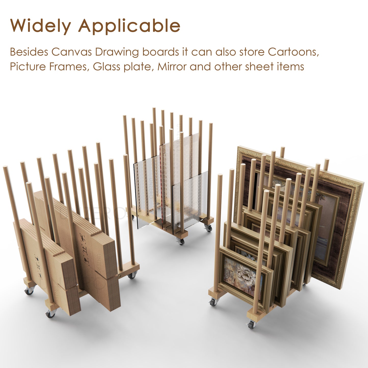 Art Storage Rack for 10'' - 30''Canvas