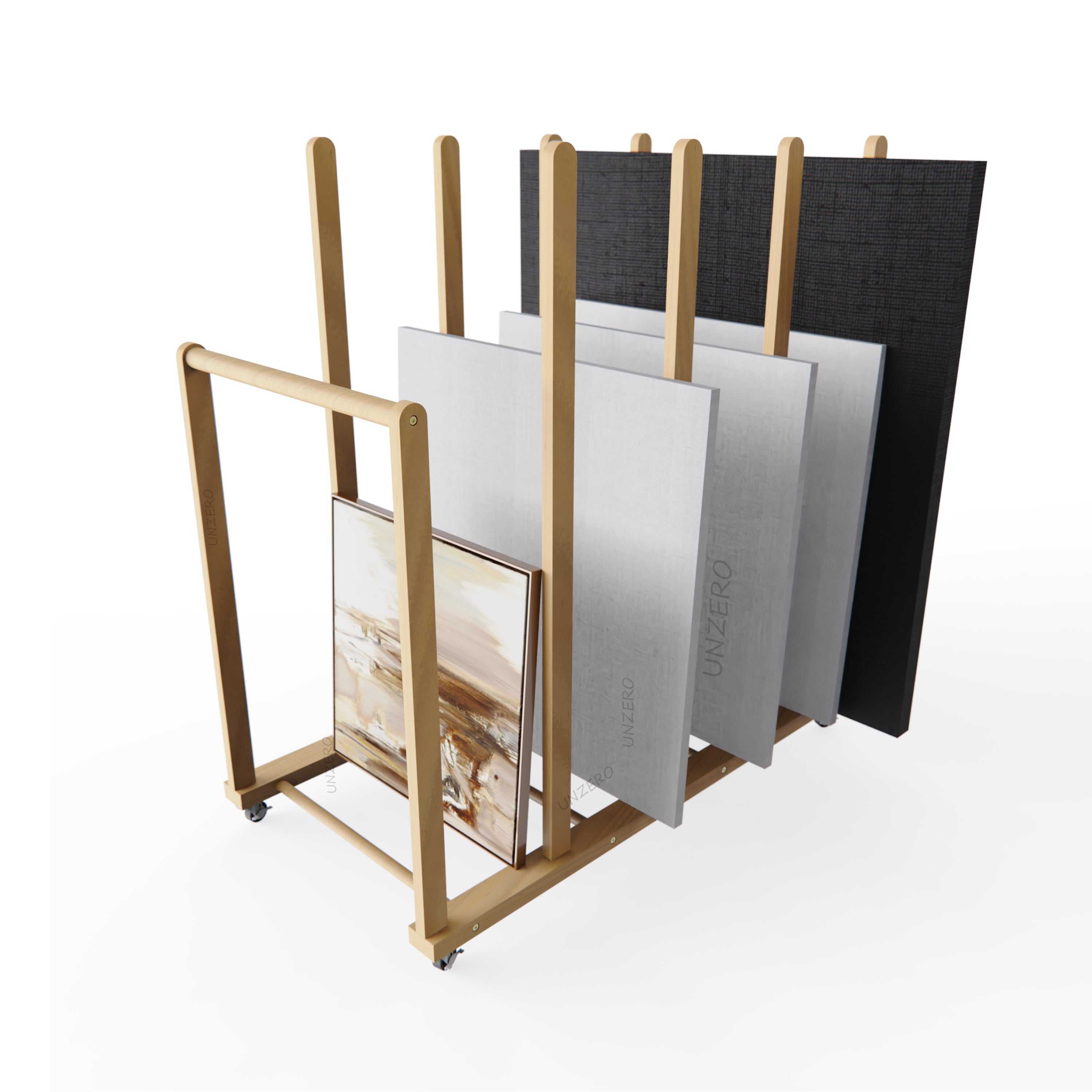 Modular Canvas Rack UNZERO art canvas storage rack holder